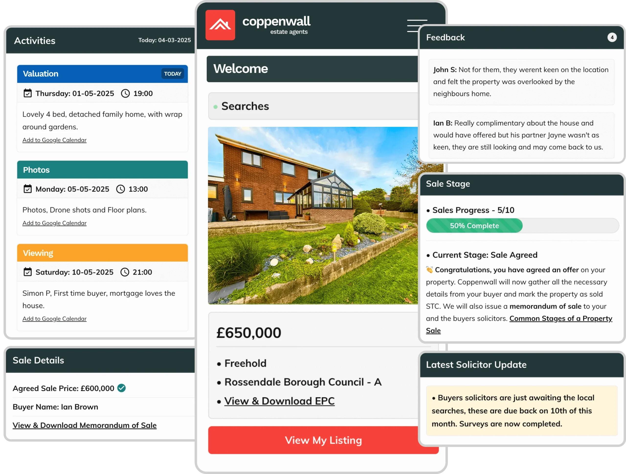 Customer Dashboard