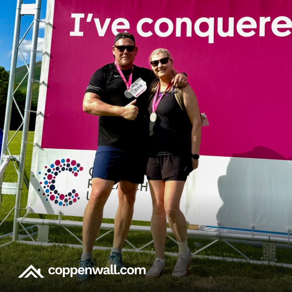 Coppenwall Directors Complete Lake District Marathon Hike and Raise £1,000 for Cancer Research UK